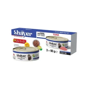 کنسرو غذای گربه شایر با طعم ماهی تن - 90 گرمی - بسته 3 عددی